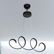 Afra LED black spiral pendant lamp MDL4441