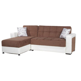Sofa with peninsula Marmaris reversible container 212x145x80 H