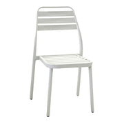 Las vegas white aluminum outdoor chair cm 49x 58 x h45 - 88