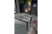 Extendable table with ceramic top 120/170x80 cm