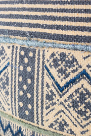 Ethnic style cotton pouf TILAK Snorkel diameter 50x h35 cm