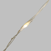 500 MicroLED chain Coil 25m warm white with silver transparent cable