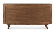 Sideboard 2 doors - 3 brown drawers in vintage style wood