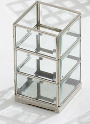 Silver candle holder cm10x10h17