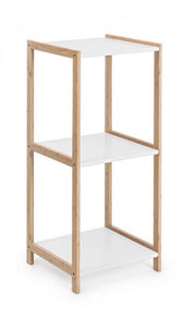 Brooklyn bathroom kitchen shelf in white bamboo