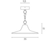 Suspension E27 monet line white