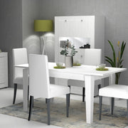 Extendable table White Larch MEGARON 120 - 160X80 cm