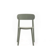 Light gray polypropylene chair 48x52x77,5h cm