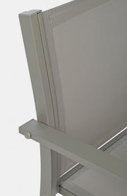 Garden set of 3 taupe metal living room Auri