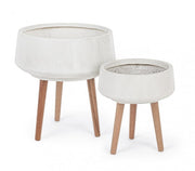 Set 2 Pot holder Modern bowl