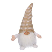 Gnome in white gold fabric cm16x14h36