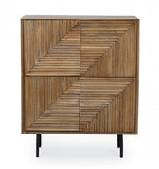 Darsey 4-door cabinet in melamine wood