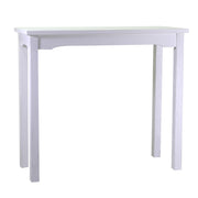 Nantes white wooden rectangular display table