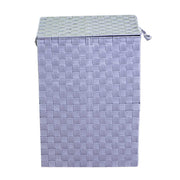 Rectangular gray lined polyester basket 1-3 cm40x30h55