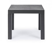 Anthracite coffee table in industrial style cm 50x50
