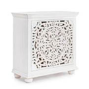 Sideboard 2 doors white wood Alinta cm 96 x 43 x 98
