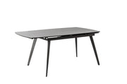 Extendable table with anthracite gray ceramic top 140/170/200x90x76h cm