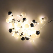 White sphere wire light 48 warm white led fixed power supply cm ø4x120