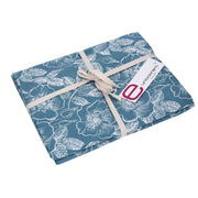 Petroleum blue wild rose tablecloth cm140x240