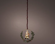 Santa Claus Inside Glass Ornament 7.8 x 26 x 26 cm