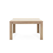 Dining table color oak black or white insert reversible 138x80xh.74 cm