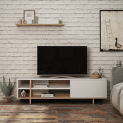 Stockton white oak TV stand