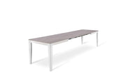 Tavolo allungabile antracite-bianco 90 cm x 156- 316 cm H. 76 cm