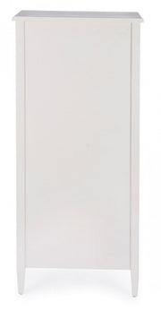 Narrow chest of drawers in wood with six drawers Bianca EUNICE 56x36x h119 cm