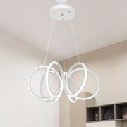 Ilya white spiral-shaped LED pendant lamp MDL4439