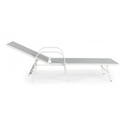 Arent cot in steel and with white armrests cm 195