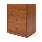 Ironing board cabinet Walnut Antique melamine wood 3 drawers cm 44x57xH.89