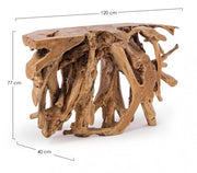 Console in Teak root cm 120 x 40 x 77 h