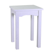 Nantes display table in square white wood