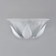 White Silver iron wall light one light White alabaster glass 30x h14cm