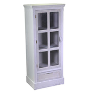 Liverpool showcase cabinet 1 door + 1 drawer cm48,5x32h114