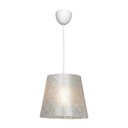 Conic pendant lamp ASZ0778 in beige fabric