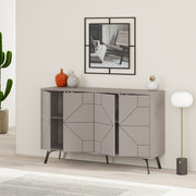 Dune sideboard 2 doors dove gray 123 cm