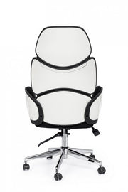 Armstrong upholstered black-white office armchair