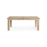 Rectangular outdoor table in FSC Teak Wood cm 200 - 260x 100x h 78