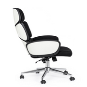 Armstrong upholstered black-white office armchair