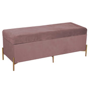 Antique pink velvet bench cm115x40h45