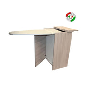 Elm ironing board cabinet in melamine wood with 3 drawers cm 44x57xH.89