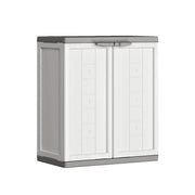 Low cabinet in resin JOLLY R16 TNT White and Gray 68x39x h85 cm