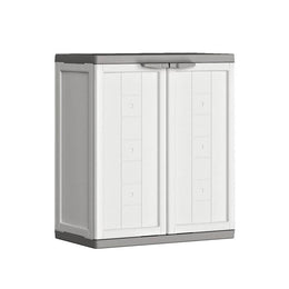 Low cabinet in resin JOLLY R16 TNT White and Gray 68x39x h85 cm