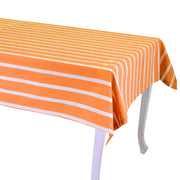Pop striped orange rectangular tablecloth cm140x180