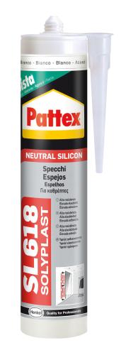PATTEX SL618 - Neutral silicone sealant for transparent mirrors 300 ml
