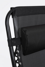 Martin deck chair black for outdoor