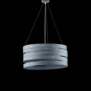 Hanging chandelier in iron Shabby Gray three lights 45x h20 cm