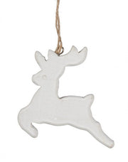 12x White Reindeer Coat Hanger