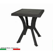 Rigoletto Rattan Caffè square outdoor table 60 x 60 cm